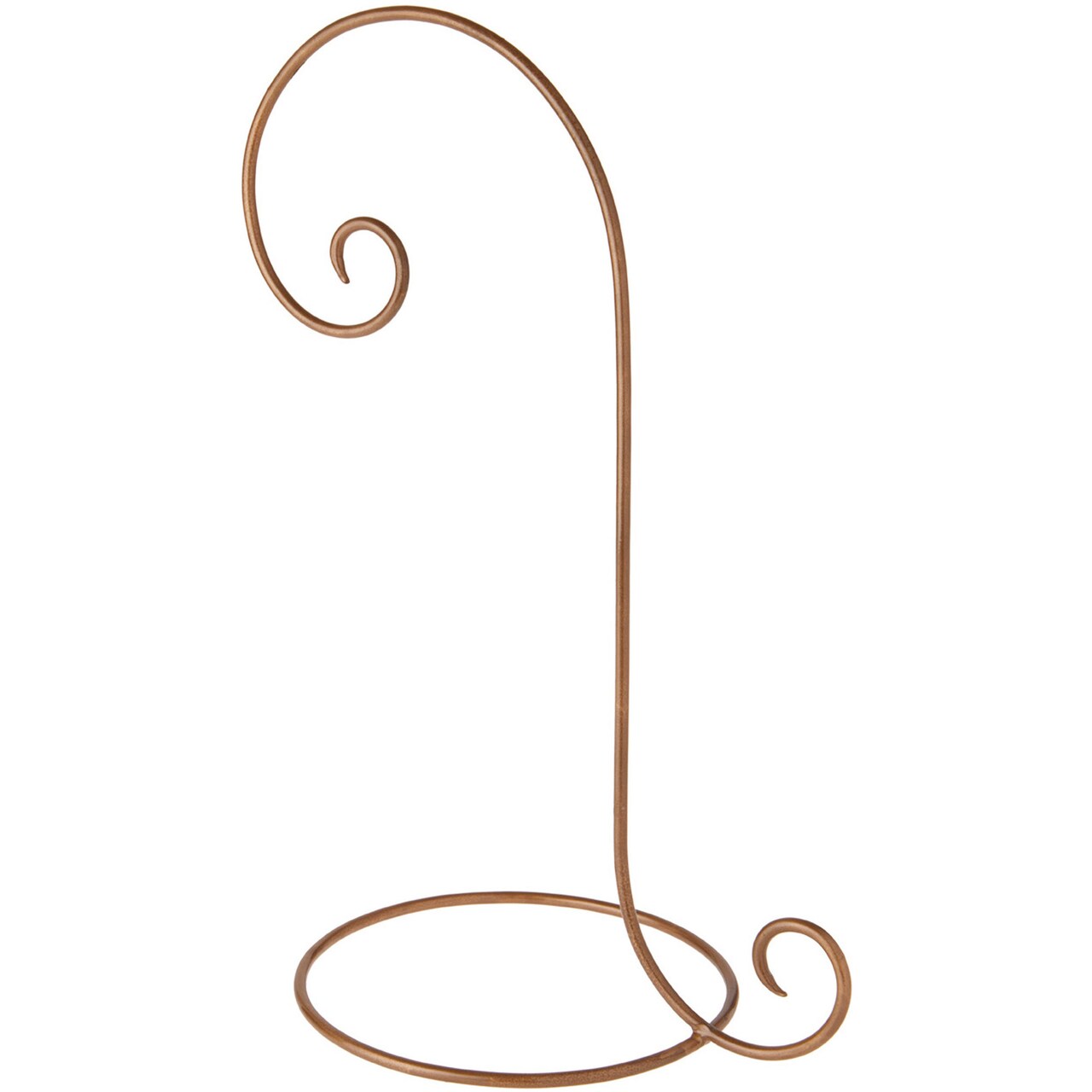 Bard's Gold-toned Wrought Iron Ornament Stand, 16" H x 7.5" W x 10" D